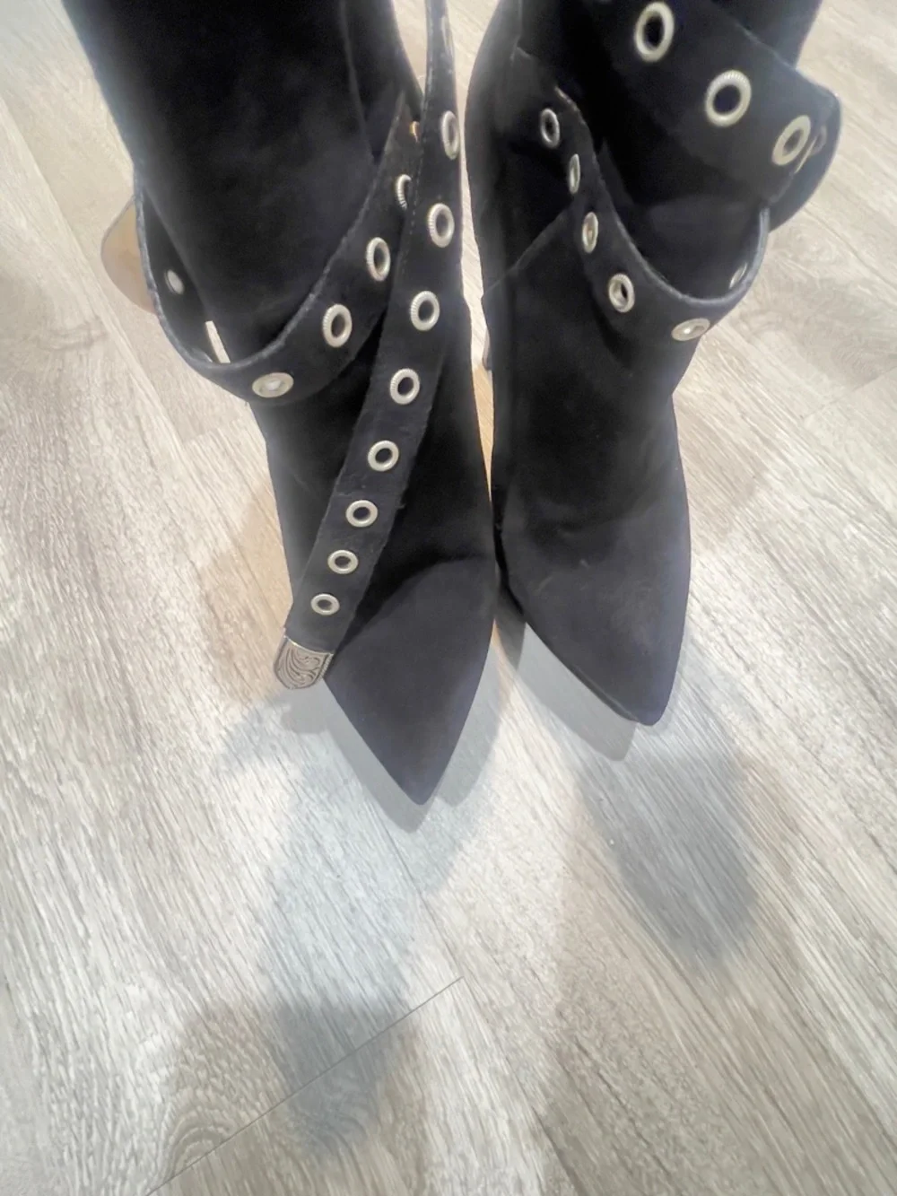 Saint Laurent Black Suede Stiletto Pumps for the Sexy CowGallz 🔥💯 - Picture 5 of 12
